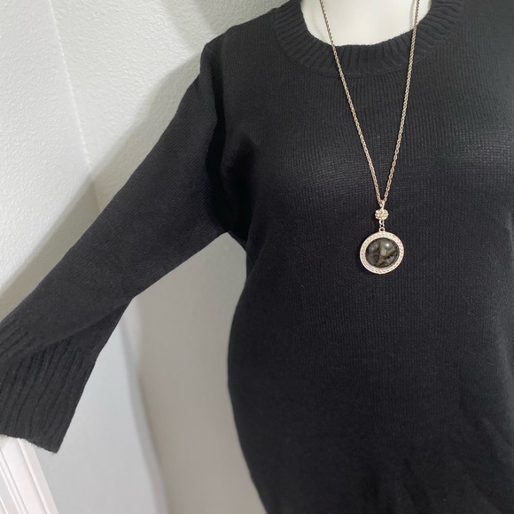 Sweater Dress Beautiful Black - Picture 2 of 4